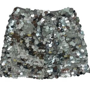 Endless rose silver sequin